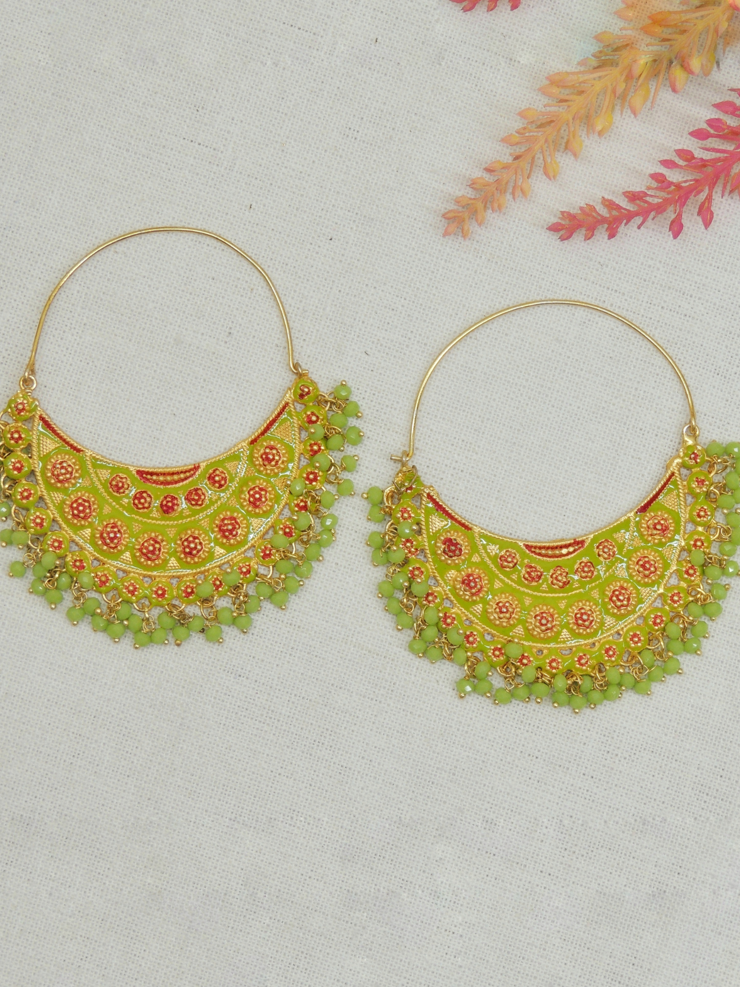 Buy Oxidised Metal Ghungroo Bali Earrings online from Sapna Stores