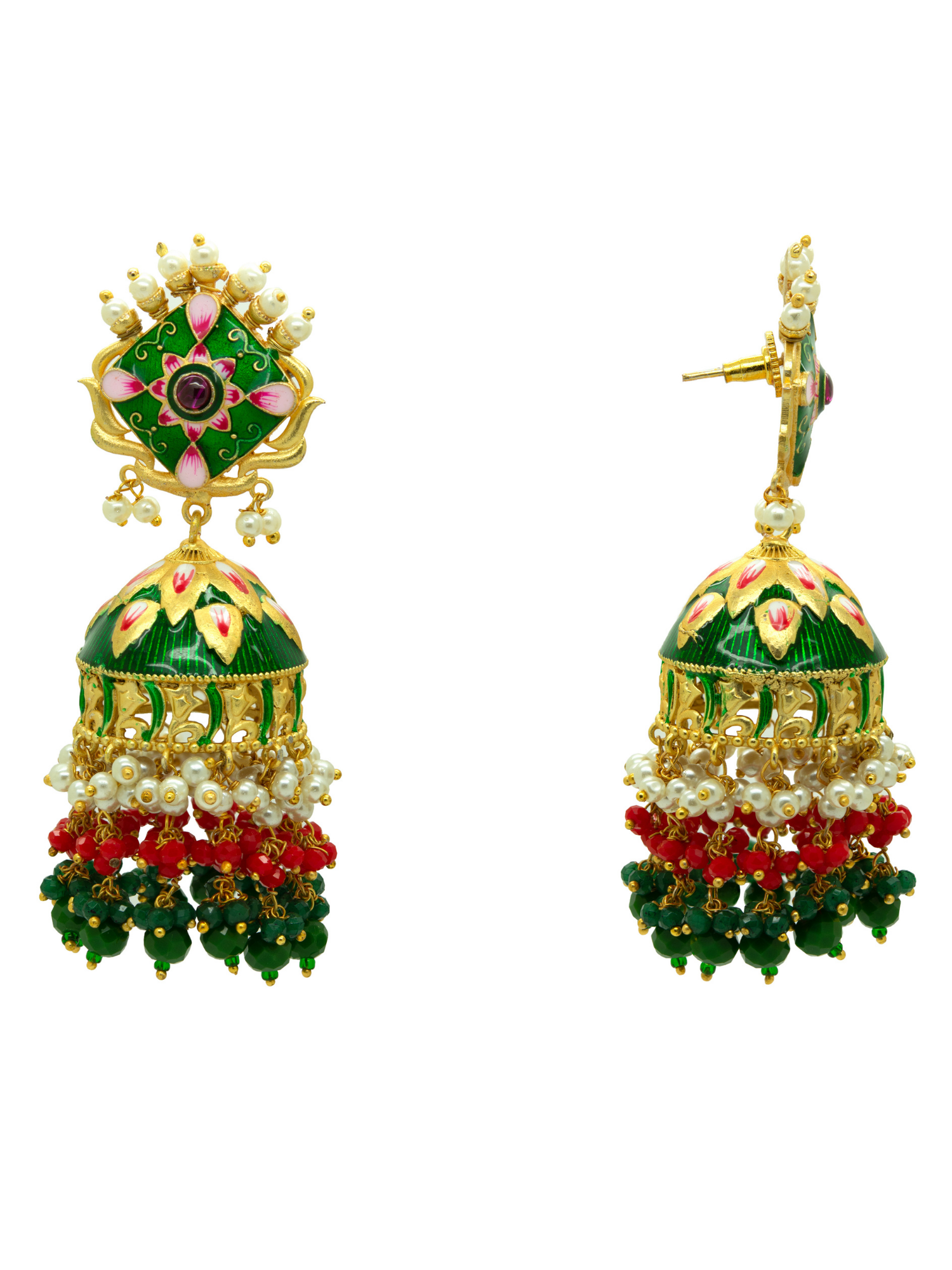 Handcrafted Paka Meenakari Juda Stick