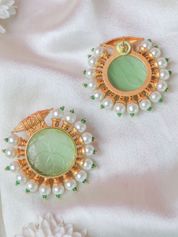 Traditional Gold Plated Pista Craving Studs