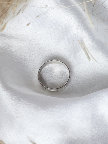 Silver Classic Plain Ring
