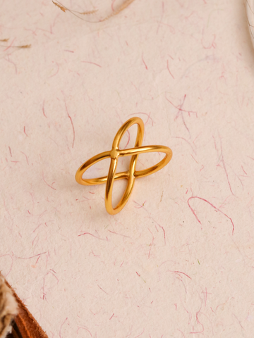 Premium Gold Plated X Ring