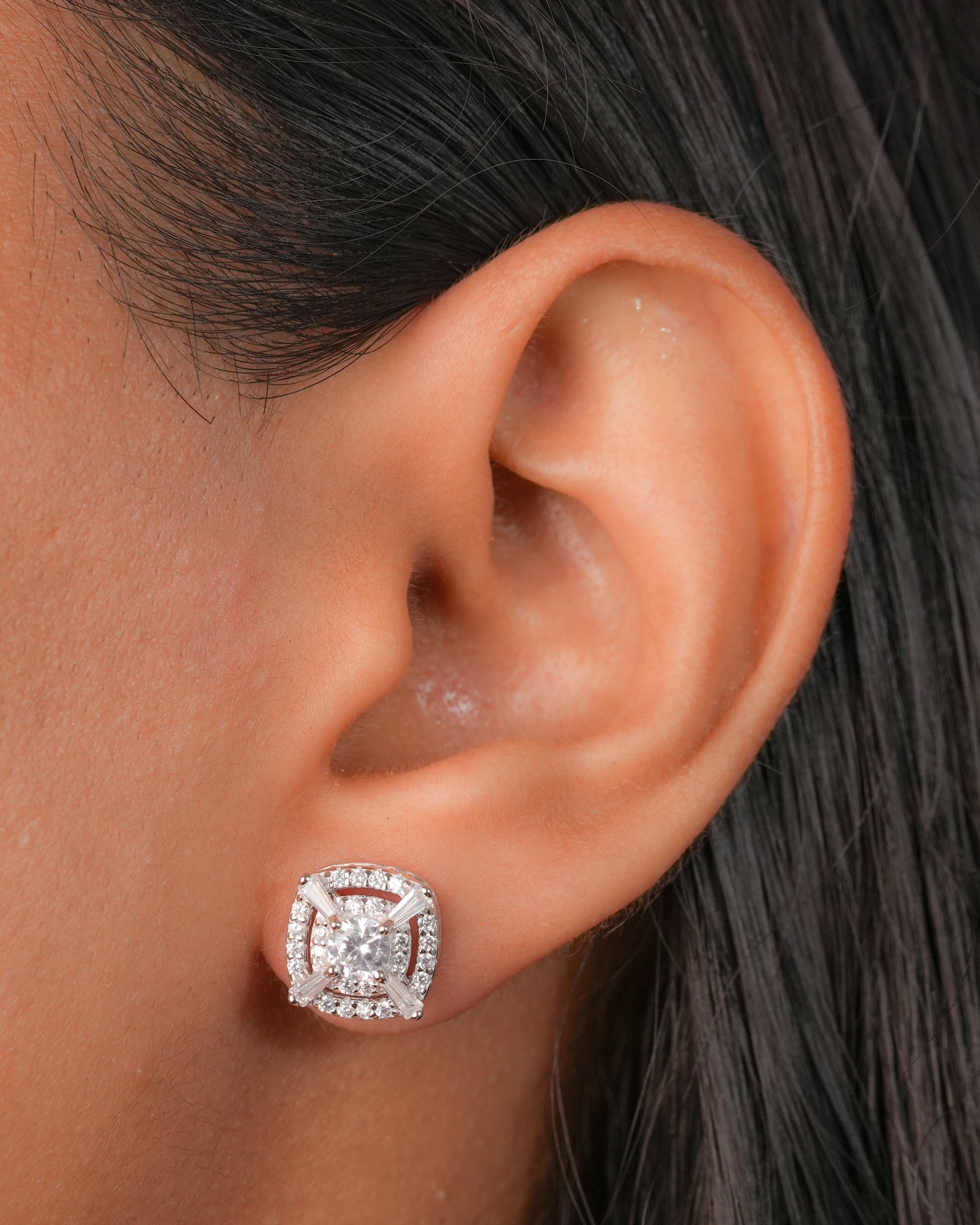 Silver Stud Earrings