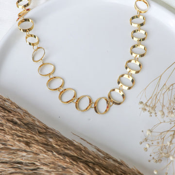Oval Gold-Plated Chain