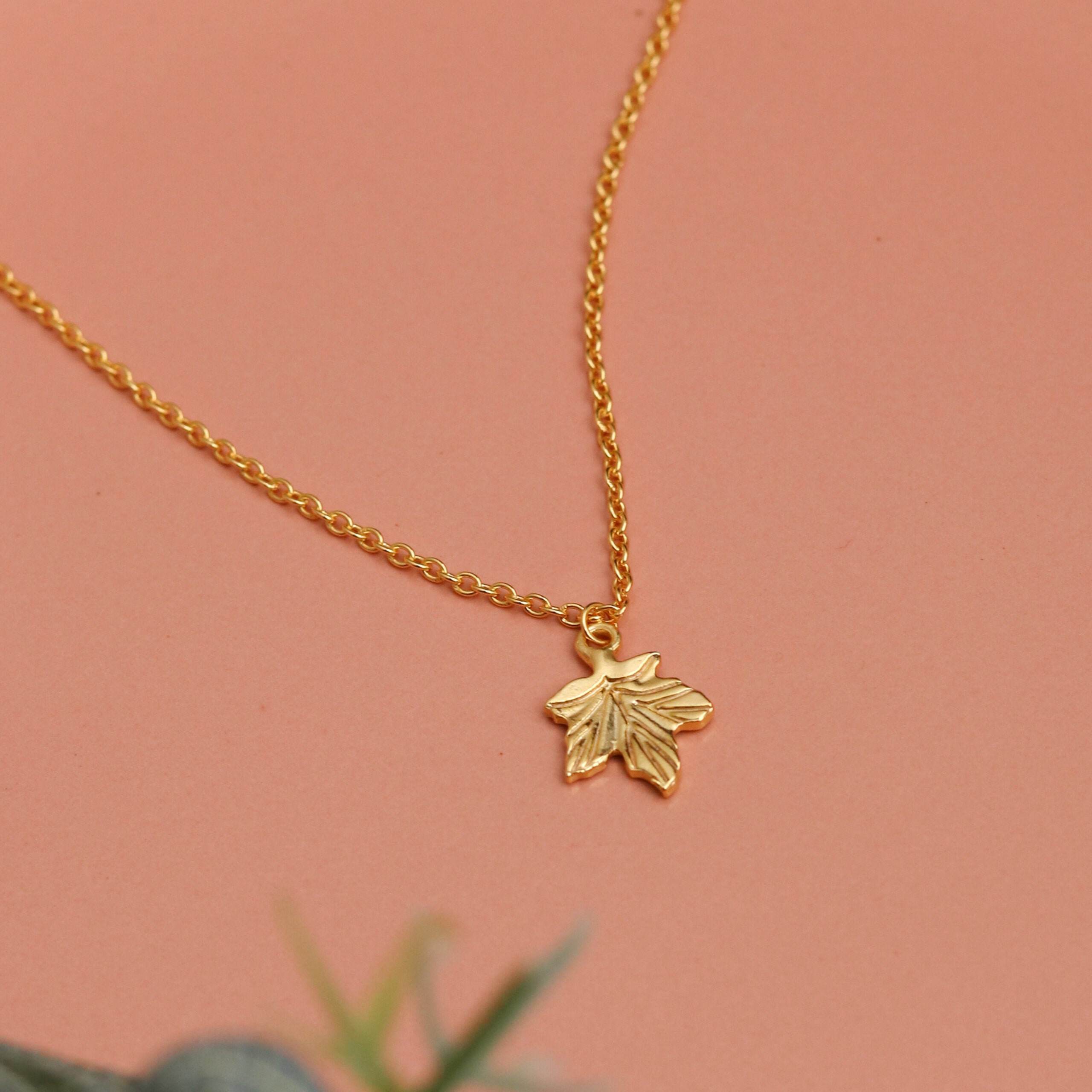 Casual Gold Plated Leaf Pendant | Pendant For Women | Johori