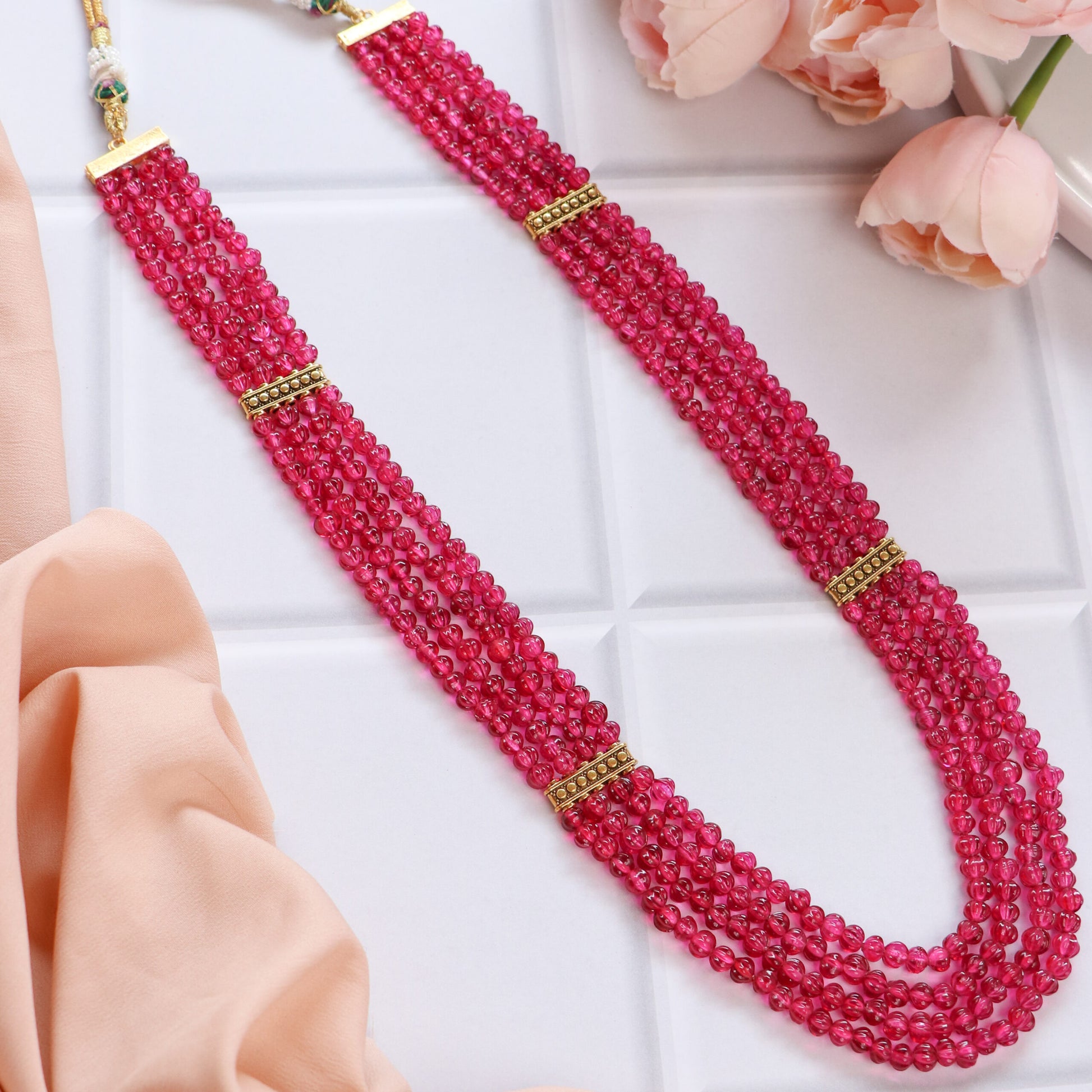 Red Long Necklaces