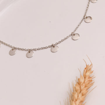Round Charm Chain - Silver Plated